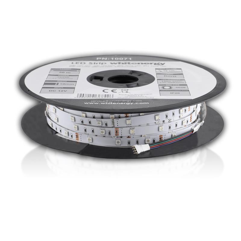 Banda LED flexibila 50m, 5050, 7.2W/m, 12V DC, RGB