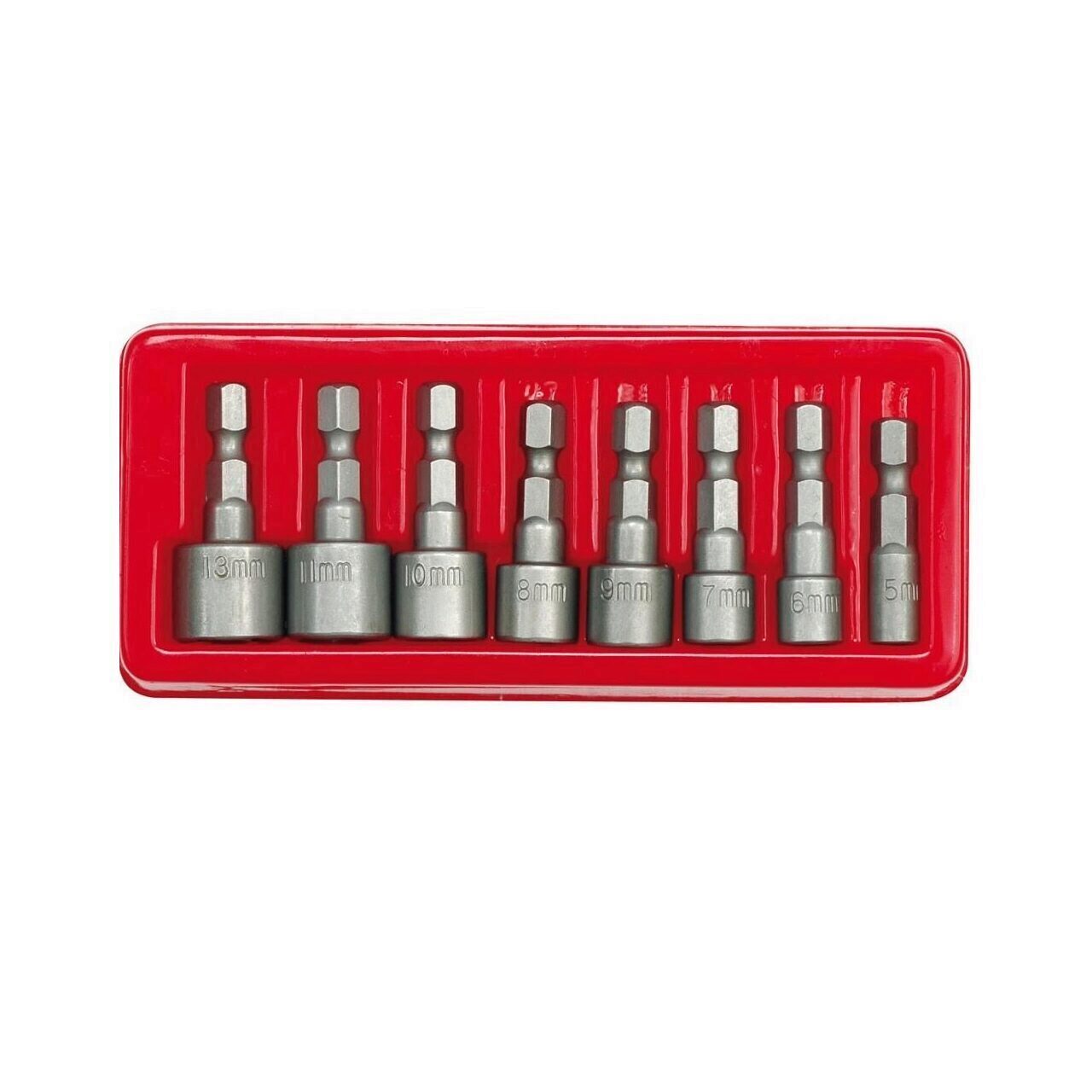 Set 8 tubulare cu bit hexagonal Vorel 5-13mm, Cr-V