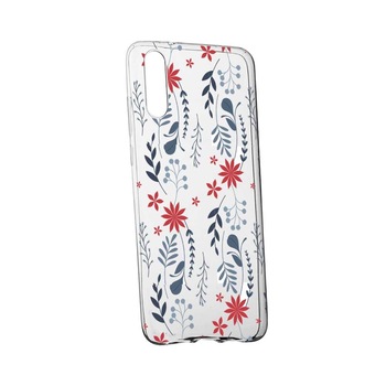 Husa pentru Samsung Galaxy M10, Silicon, Slim, Motive florale, 155 Husa pentru Samsung Galaxy M10, Silicon, Slim, Motive florale, 155