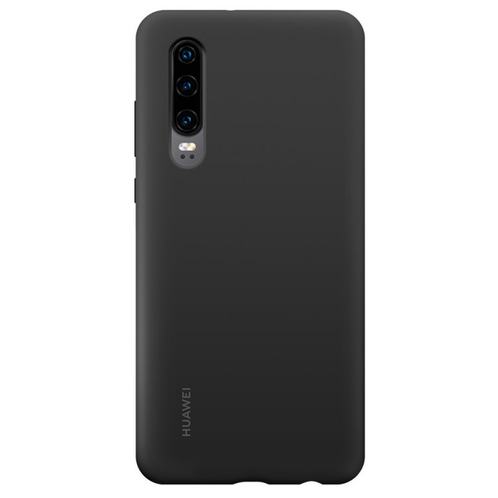 Husa de protectie Huawei Silicone Car pentru P30, Black