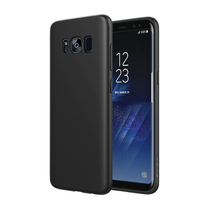 Противоударен защитен калъф за Samsung Galaxy S8 Plus, Черен, Fine Touch