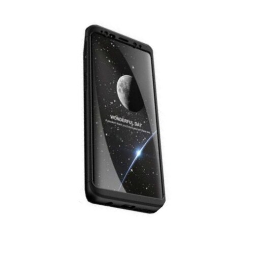Husa de protectie Samsung Galaxy Note 8, Fullbody fata-spate, Black, Fine Touch