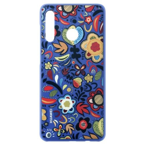 Husa de protectie Huawei Colorful-TPU pentru P30 Lite, Flower Blue