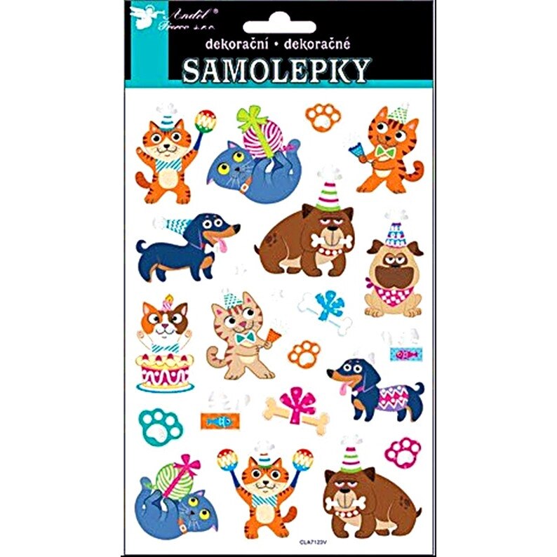 Abtibild cu animale de padure, 21 x 14 cm