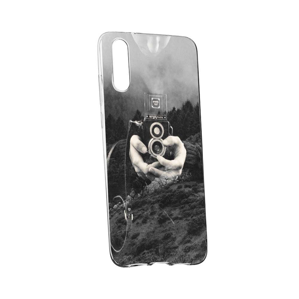 Husa pentru Xiaomi Mi 8 Pro, Double Exposure, 13, din silicon premium, rezistenta la uzura, anti-alunecare