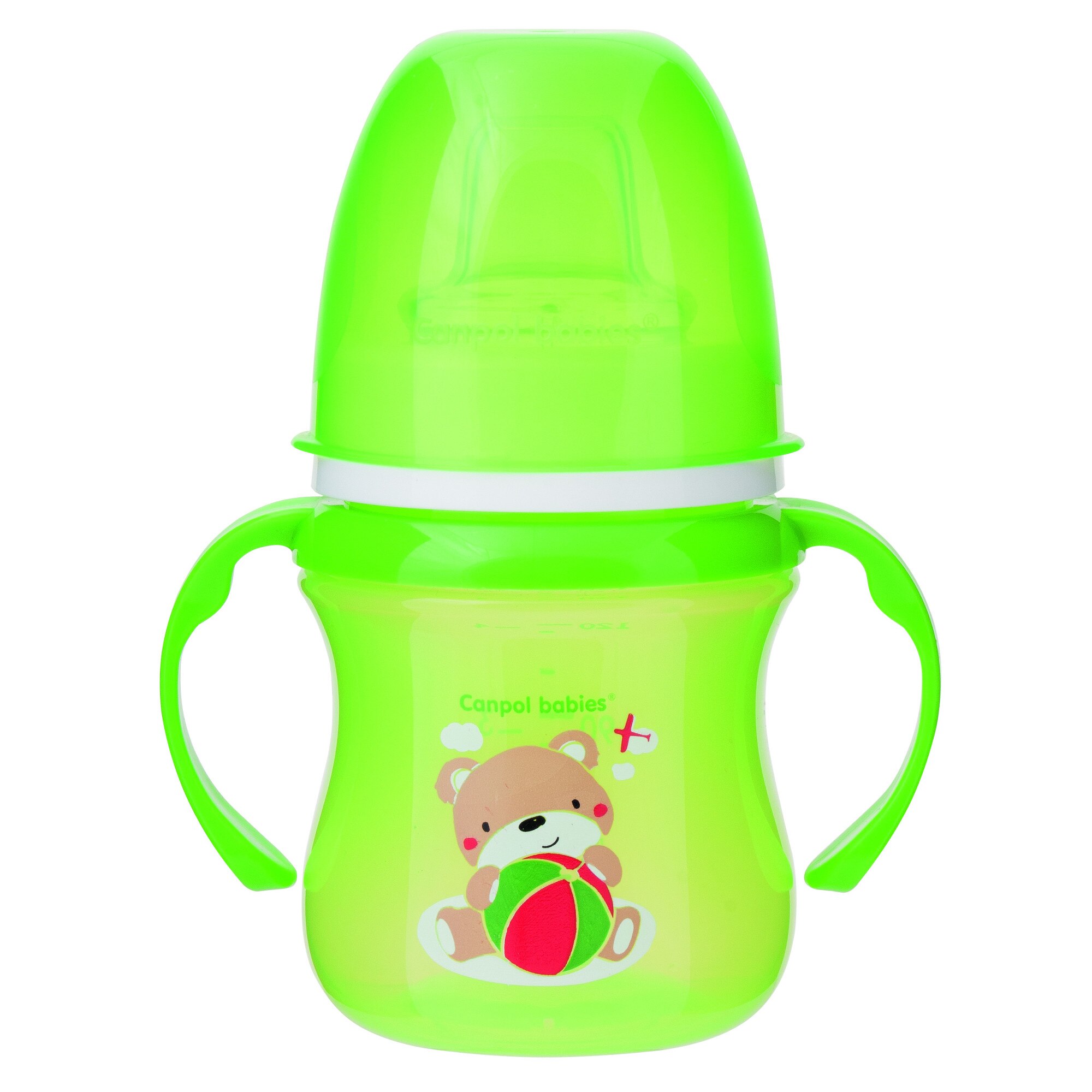 Canita antrenament easy start 120 ml, +6 luni, verde, Canpol, 35/207