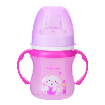 Canita antrenament easy start 120 ml, +6 luni, roz, Canpol, 35/207 Canita antrenament easy start 120 ml, +6 luni, roz, Canpol, 35/207
