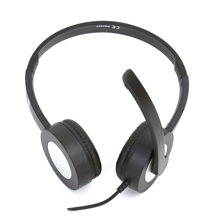 Casti cu fir cu microfon mono Logitech H650E USB