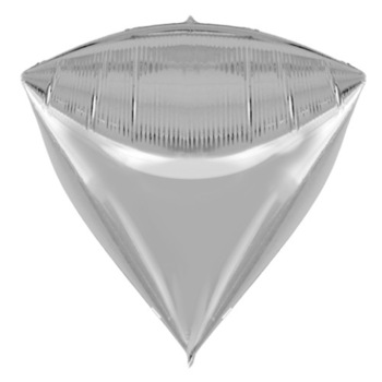 Balon Folie Romb, Diamant, Silver, 45 cm Balon Folie Romb, Diamant, Silver, 45 cm