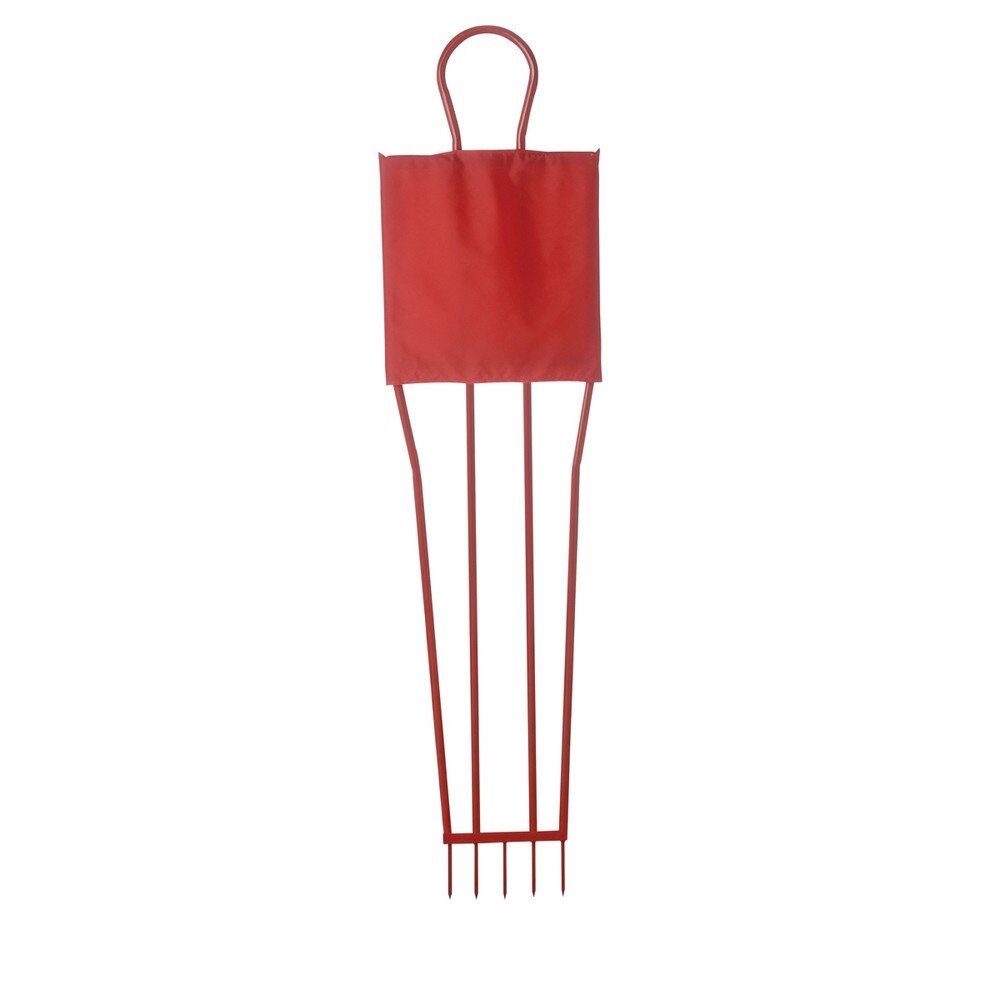 Manechin antrenament, din metal, cu tarusi, 180 cm inaltime, Rosu