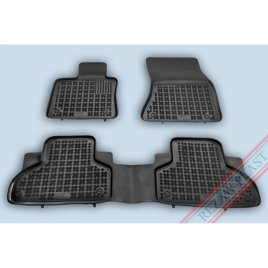 Covoare / Covorase cauciuc BMW X6 F16 2015-prezent presuri stil tip tavita Rezaw