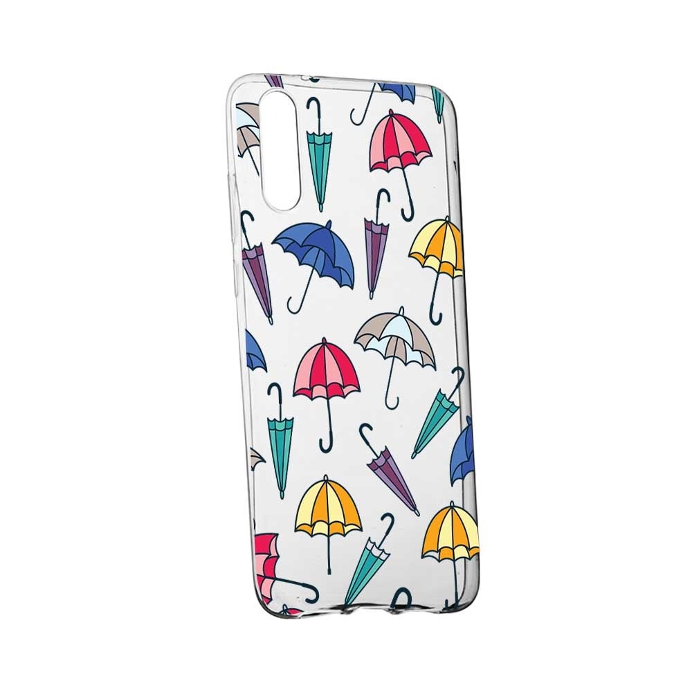 Husa pentru Samsung Galaxy A50, din silicon premium, rezistenta la uzura, anti-alunecare, Slim, Umbrela, 159