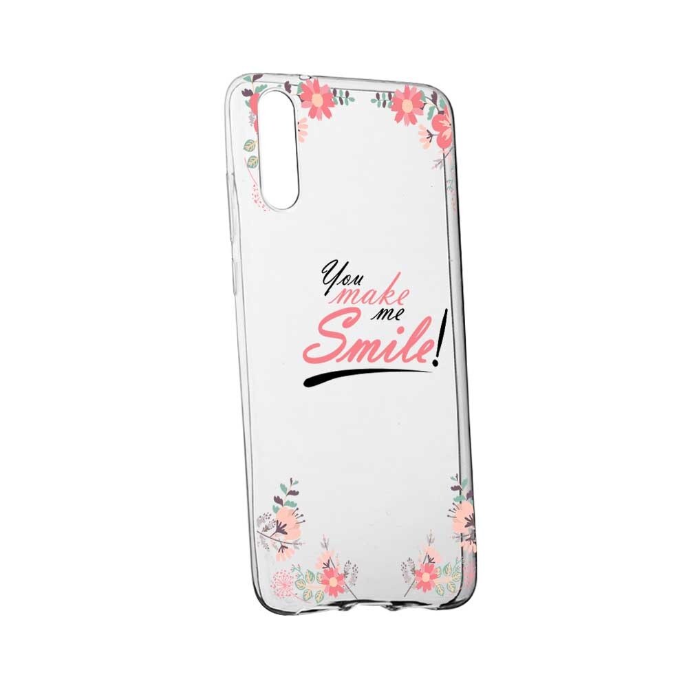 Husa pentru Samsung Galaxy A50, Make Me Smile, 3, din silicon premium, rezistenta la uzura, anti-alunecare