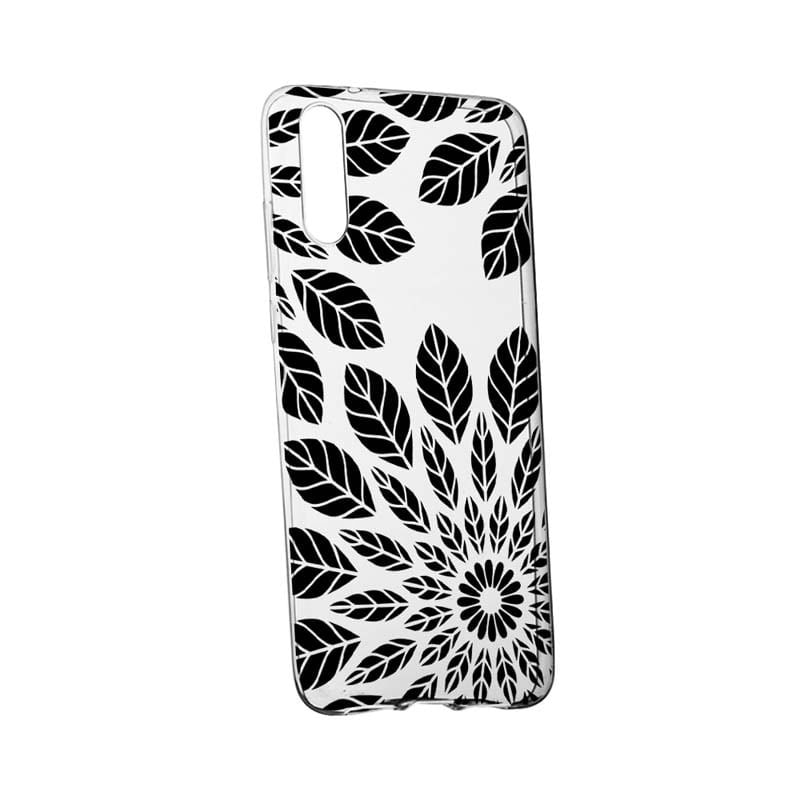 Husa pentru Samsung Galaxy A50, Black Feathers, 76, din silicon premium, rezistenta la uzura, anti-alunecare