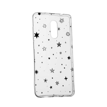Husa pentru Nokia 5.1 2018, Stars BW, 143, Silicon Husa pentru Nokia 5.1 2018, Stars BW, 143, Silicon