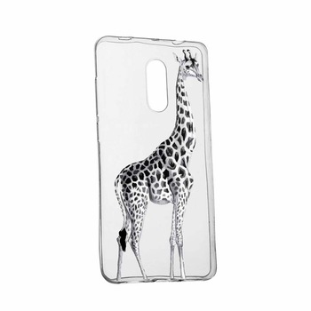 Husa pentru Nokia 5.1 2018, Silicon, Slim, Girafa, 175 Husa pentru Nokia 5.1 2018, Silicon, Slim, Girafa, 175