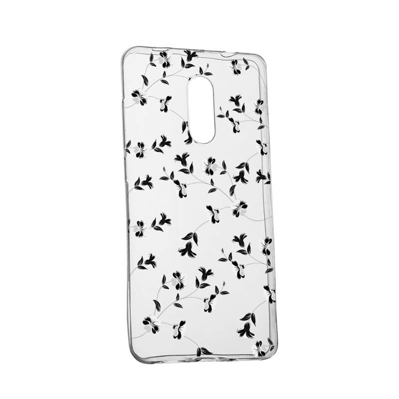 Husa pentru Nokia 5.1 2018, Black Flower, 128, Silicon