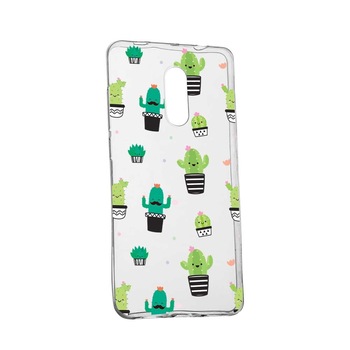 Husa pentru Nokia 5.1 2018, Silicon, Slim, Cactus, 165 Husa pentru Nokia 5.1 2018, Silicon, Slim, Cactus, 165