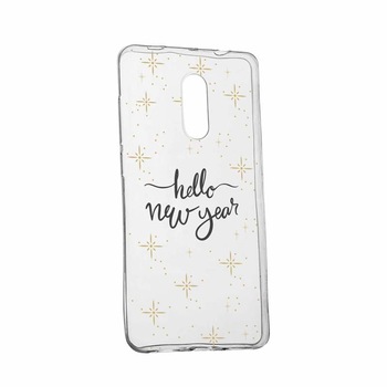 Husa pentru Nokia 5.1 2018, Silicon, Slim, Hello New Year, 173 Husa pentru Nokia 5.1 2018, Silicon, Slim, Hello New Year, 173