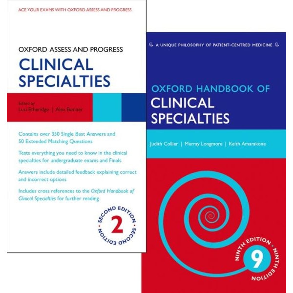Oxford Handbook of Clinical Specialties 9e and Oxford Assess and Progress Clinical Specialties 2e Pack de Judith Collier