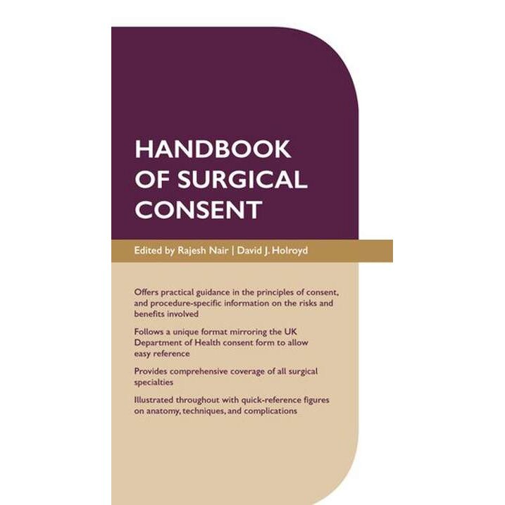 Handbook of Surgical Consent de Rajesh Nair
