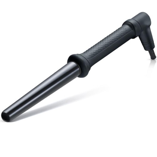 Ondulator de par, Turmalin, invelis ceramic, 200 grade, Negru