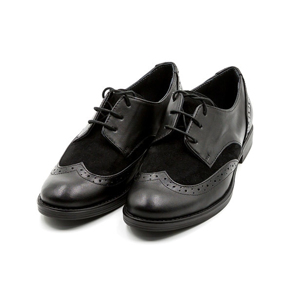 Pantofi oxford, TUNGUS, din piele naturala neagra