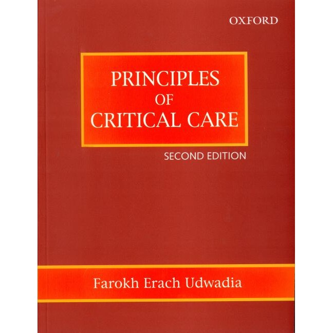 Principles of Critical Care de Farokh Erach Udwadia