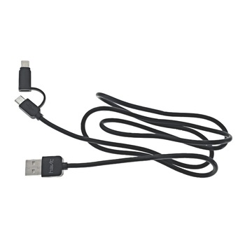 Cablu Havit USB de incarcare 2in1 microUSB-lightning,1m,negru Cablu Havit USB de incarcare 2in1 microUSB-lightning,1m,negru