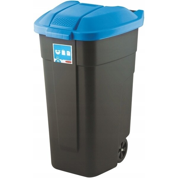 Pubela cu roti 110L Albastru