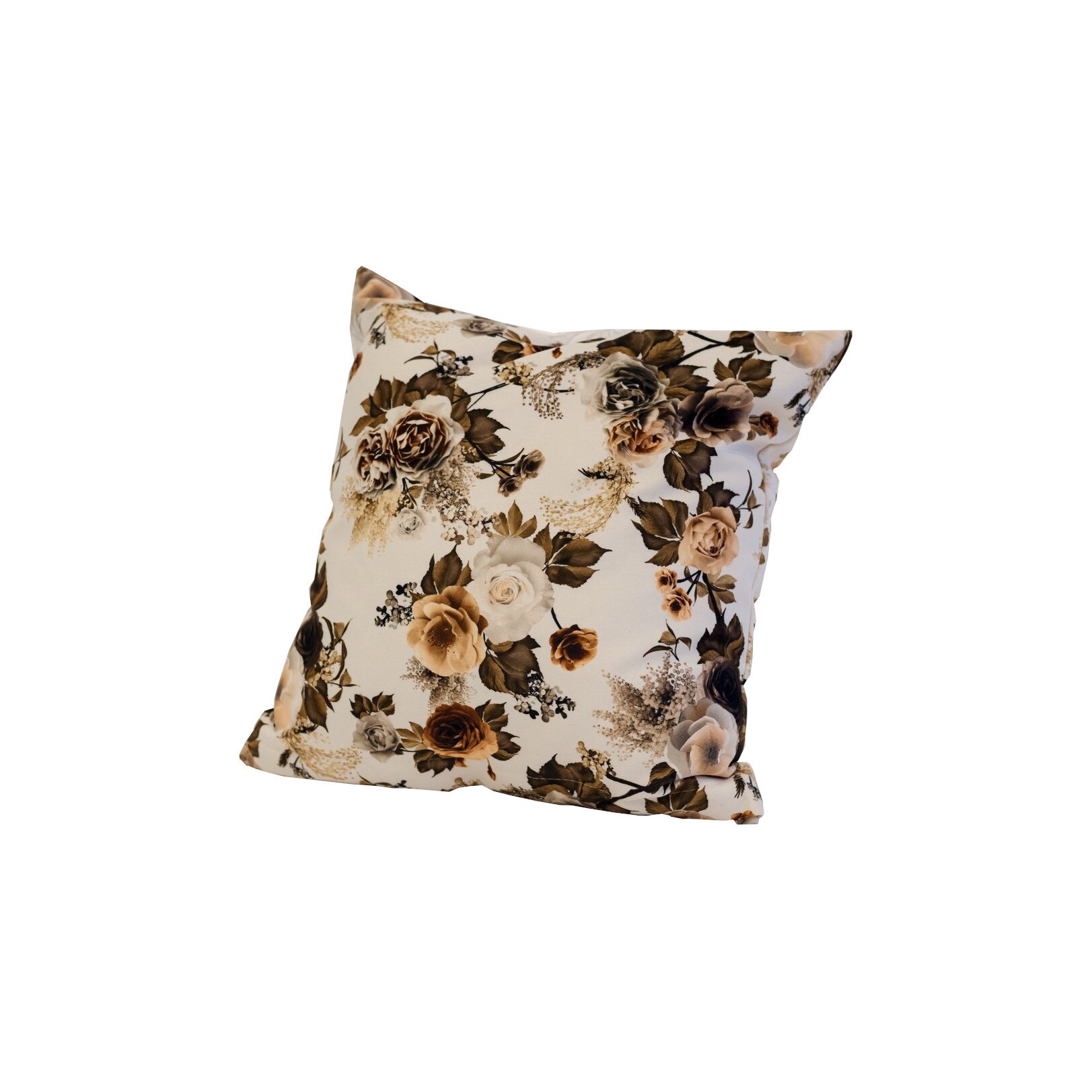 Perna Emanuelle Home, Model Floral, Bumbac catifelat, Multicolor, 40x40