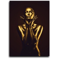 tablou canvas gold woman 70 x 100 cm si rama cu sistem de intindere a canvasului imagen 10_0_
0