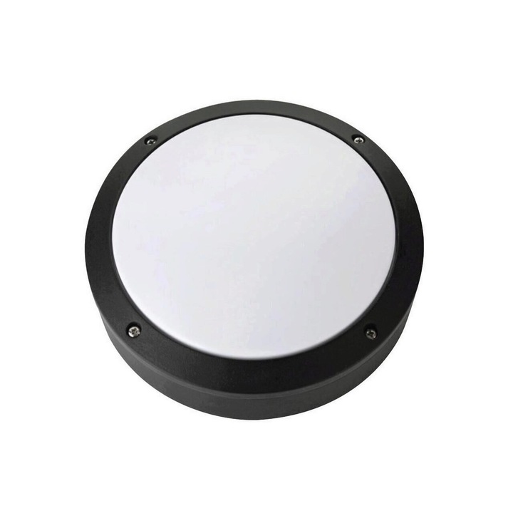 Aplica cu led Nur Black, 12W, Negru, corp aluminiu, 855lm, lumina neutra 4000K