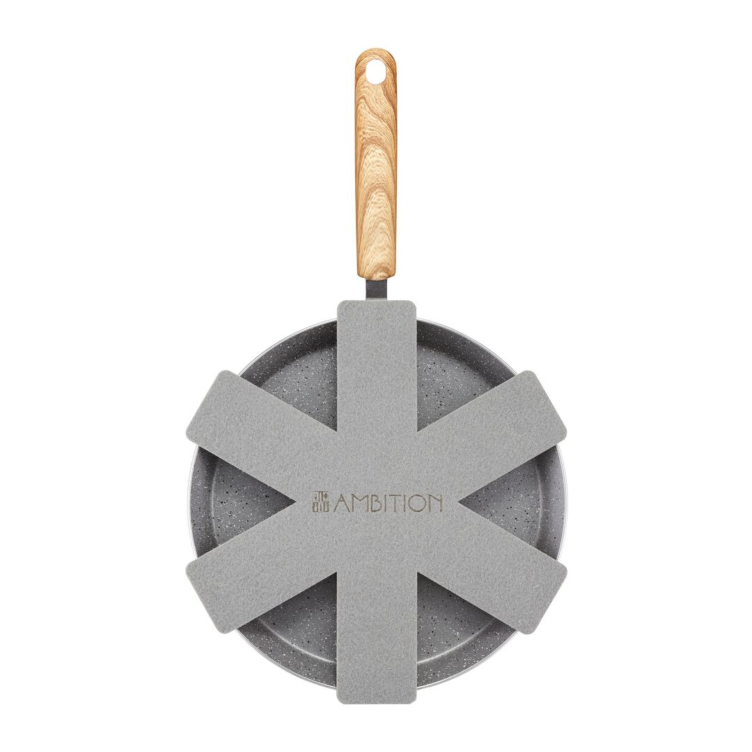 Tigaie Clatite 26Cm Cu Acoperire Qualum Ceramic Albastru + Separator Nordic