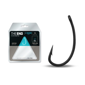 Carlige cu ochi pentru pescuit CRAP, Nr. 4, 10buc / plic, Delphin, THE END C-SHANK- Cu contraspin axial drept si sectiune plata Carlige cu ochi pentru pescuit CRAP, Nr. 4, 10buc / plic, Delphin, THE END C-SHANK- Cu contraspin axial drept si sectiune plata