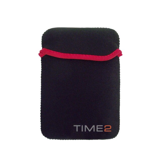 Husa tableta tip buzunar Time2, negru/rosu, 20 cm inaltime x 14.5 cm latime husa