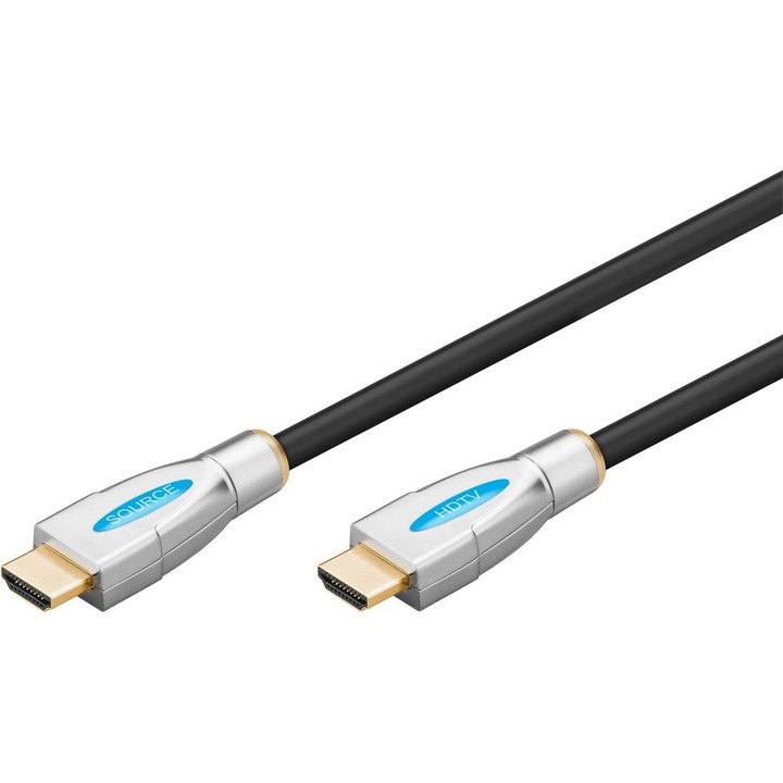 Cablu HDMI cu ethernet tata - tata aurit 20m