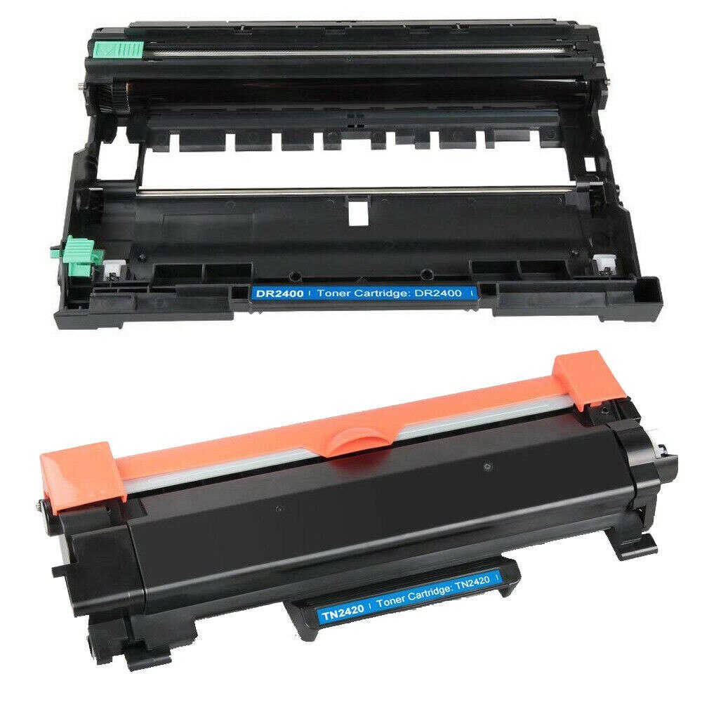 Set 2 Cartuse 1Buc Unitate ciindru/1Buc Toner cu Chip, Compatibile cu Brother HL-L2310D/L2350DN/L2370DN/L2375DW,DCP-L2510D/L2530DW/L2550DN,MFC-L2710DN/L2730DW/L2750DW-15000 PAGINI