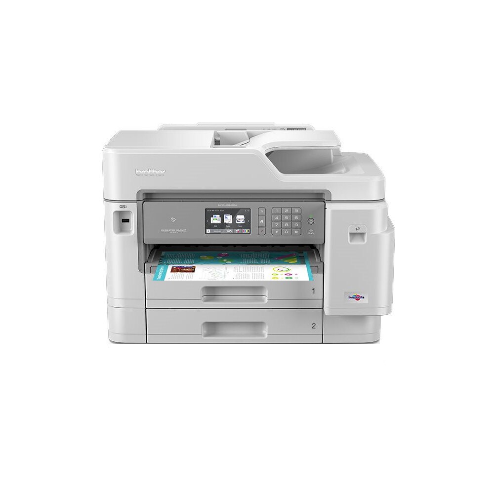 Imprimanta 4-in-1 Brother MFC-J5945DW, inkjet A3 color wireless, Alb