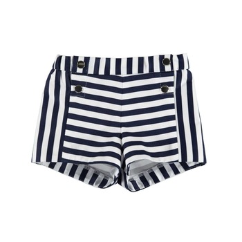 Pantaloni scurti cu dungi pentru fetite bleumarin Pantaloni scurti cu dungi pentru fetite bleumarin