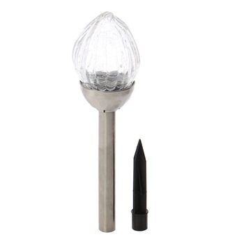 Lampa solara Hoff TH031B, inox, sticla, LED, 38 cm Lampa solara Hoff TH031B, inox, sticla, LED, 38 cm