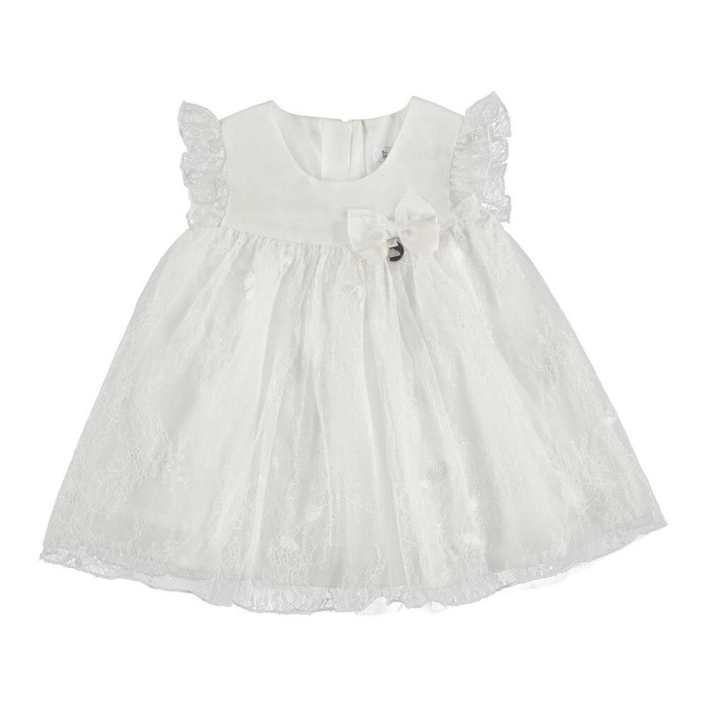 Rochie dantela Alb Natural fetita 18 luni