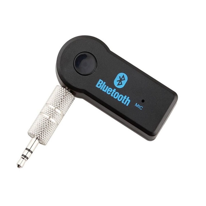 Adaptor Bluetooth cu Jack 3.5MM, Car Bluetooth Music Receiver, Negru