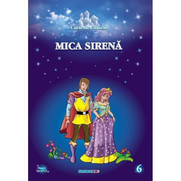 Mica sirena. Carte de colorat cu povesti
