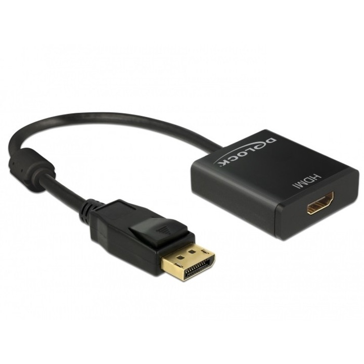 Адаптер Displayport-HDMI M-F, 1.2 4K, Active, Delock 62607