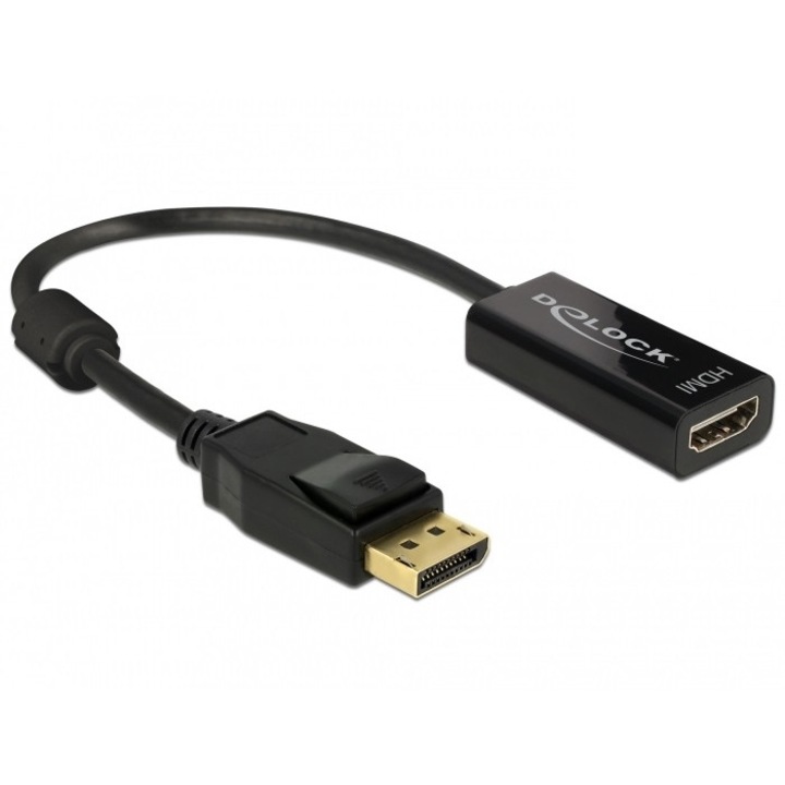 Адаптер Displayport-HDMI M-F, 1.2 4K, Pasive, Delock 62609