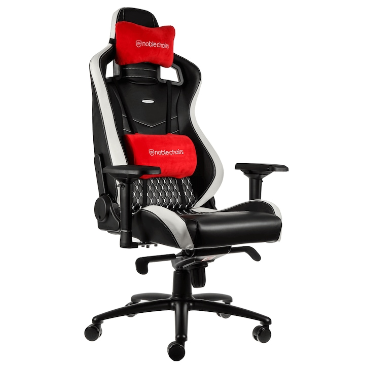 Scaun gaming Noblechairs Epic Real Leather black/red/white/ SGL