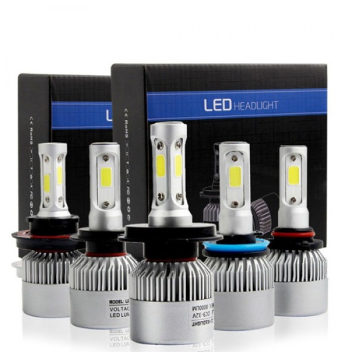 Led крушки за фарове 8000LM, ОЕМ, H3, 36w, 16000lm 12/24V