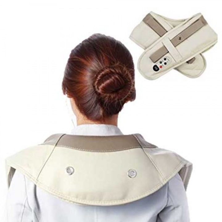 Масажор за гърба,раменете и врата- ОЕМ Cervical Massage Shawls, Сив