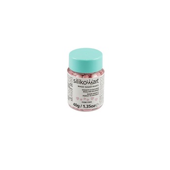 Decoratiuni comestibile in forma de inimioare, 40 g, Silikomart Decoratiuni comestibile in forma de inimioare, 40 g, Silikomart